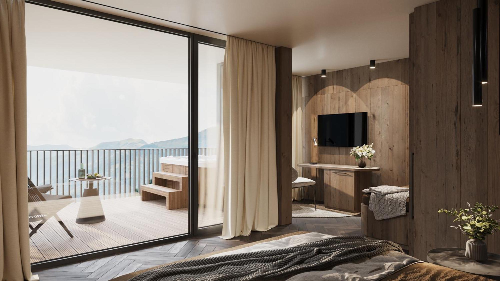 Hotel Sonnenberg Panorama Dolomites Wellbeing à Maranza Extérieur photo